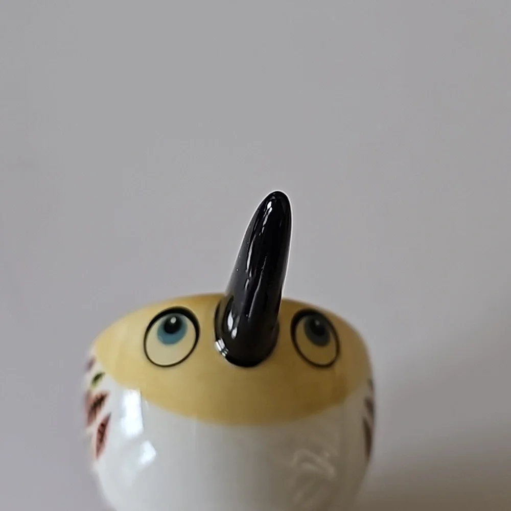 NWT Anthropologie Hannah Turner Yellow Bird Stoneware Eggcup